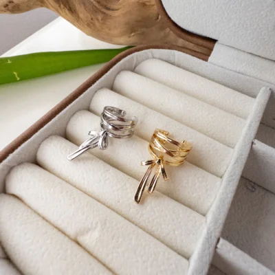 İthal Fiyonk Sallantılı Earcuff Küpe