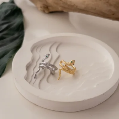 İthal Tırtıklı Yılan Sıkıştırmalı Earcuff Küpe