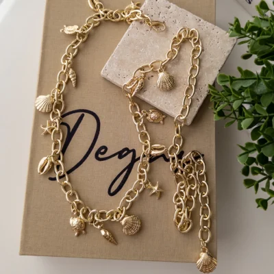 Charm Sallantılı Halka Zincir Bel Aksesuarı