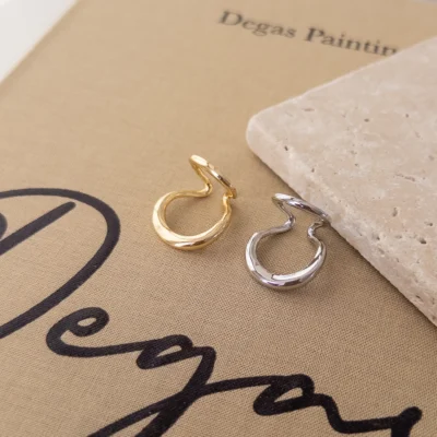 İkili Duran Plaka Tasarım Earcuff Küpe