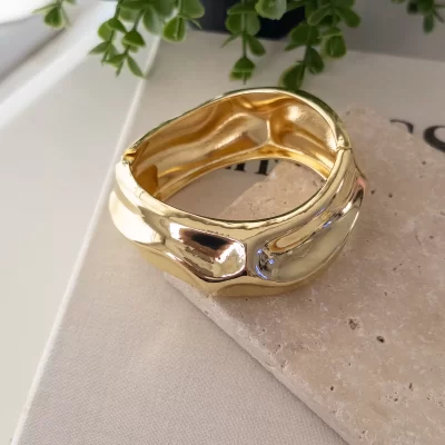 Ezme Büyük Boy Yuvarlak Kelepçe Bileklik