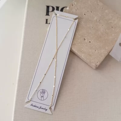 Gold Renk Bileklik Kısmı Dolamalı Zarif Zincir Şahmeran