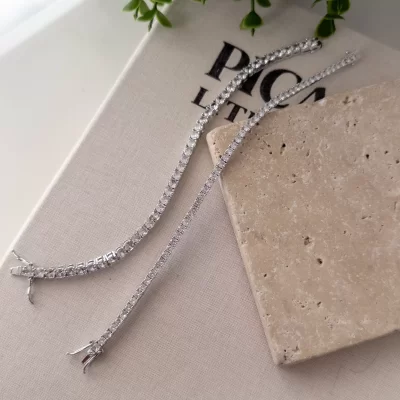 Özel Seri Döküm Su Yolu Zirkon Taşlı Bileklik