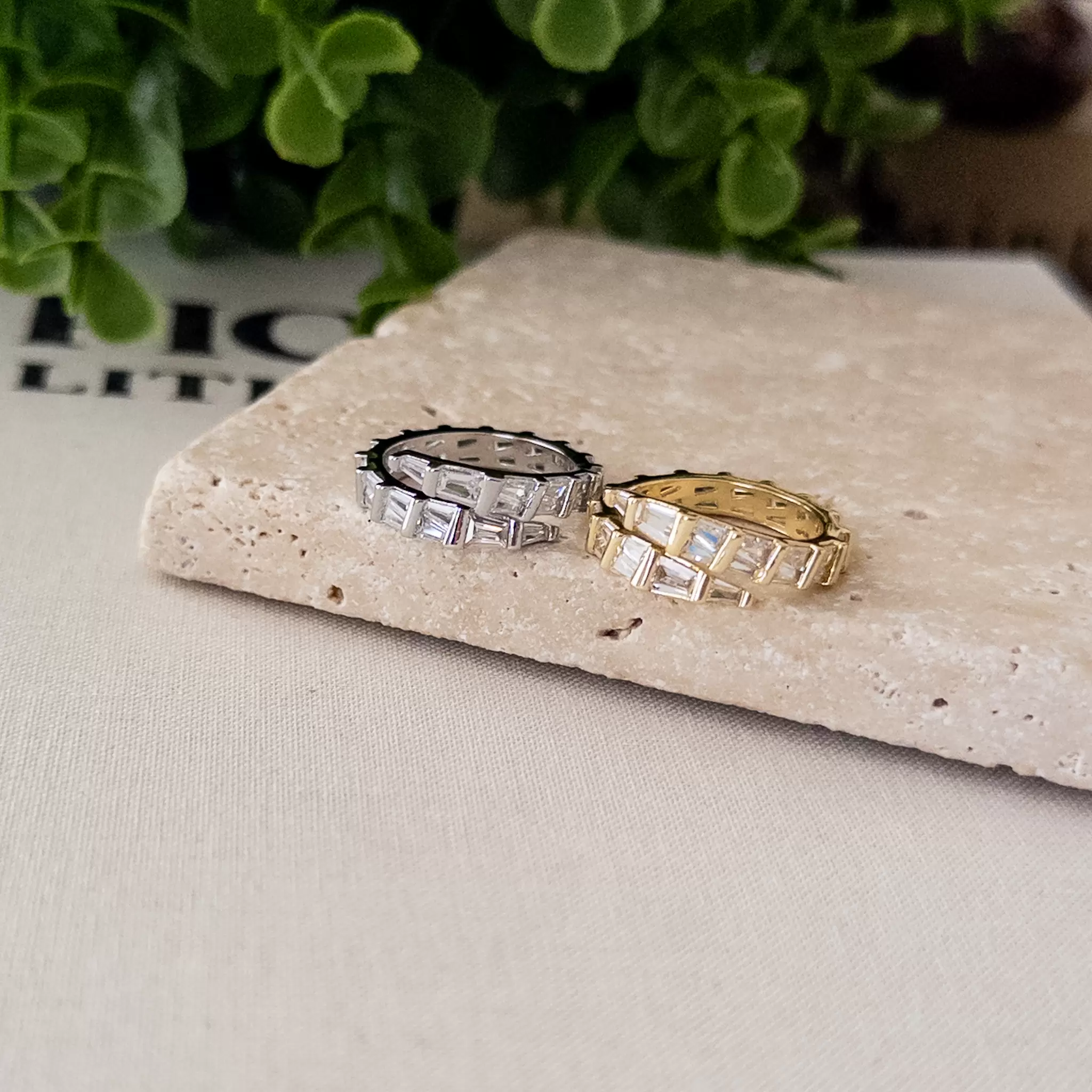 Zirkon Baget Taşlı Ayarlanabilir Yılan Yüzük