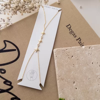 Taş Detaylı Kutupyıldızı Figürlü Zarif Şahmeran