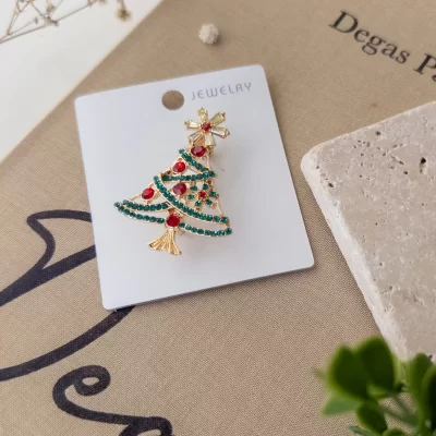 Yılbaşı Temalı Çam Ağacı Broş