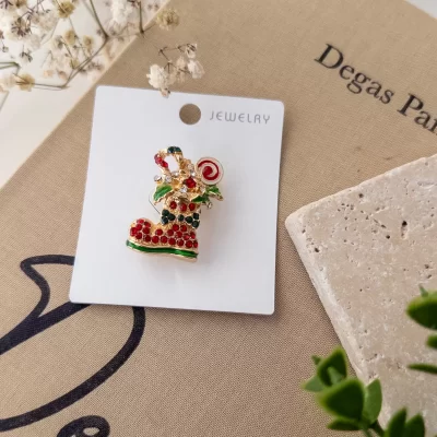 Yılbaşı Temalı Çorap Broş
