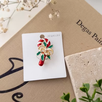 Yılbaşı Temalı Mineli Şeker Broş