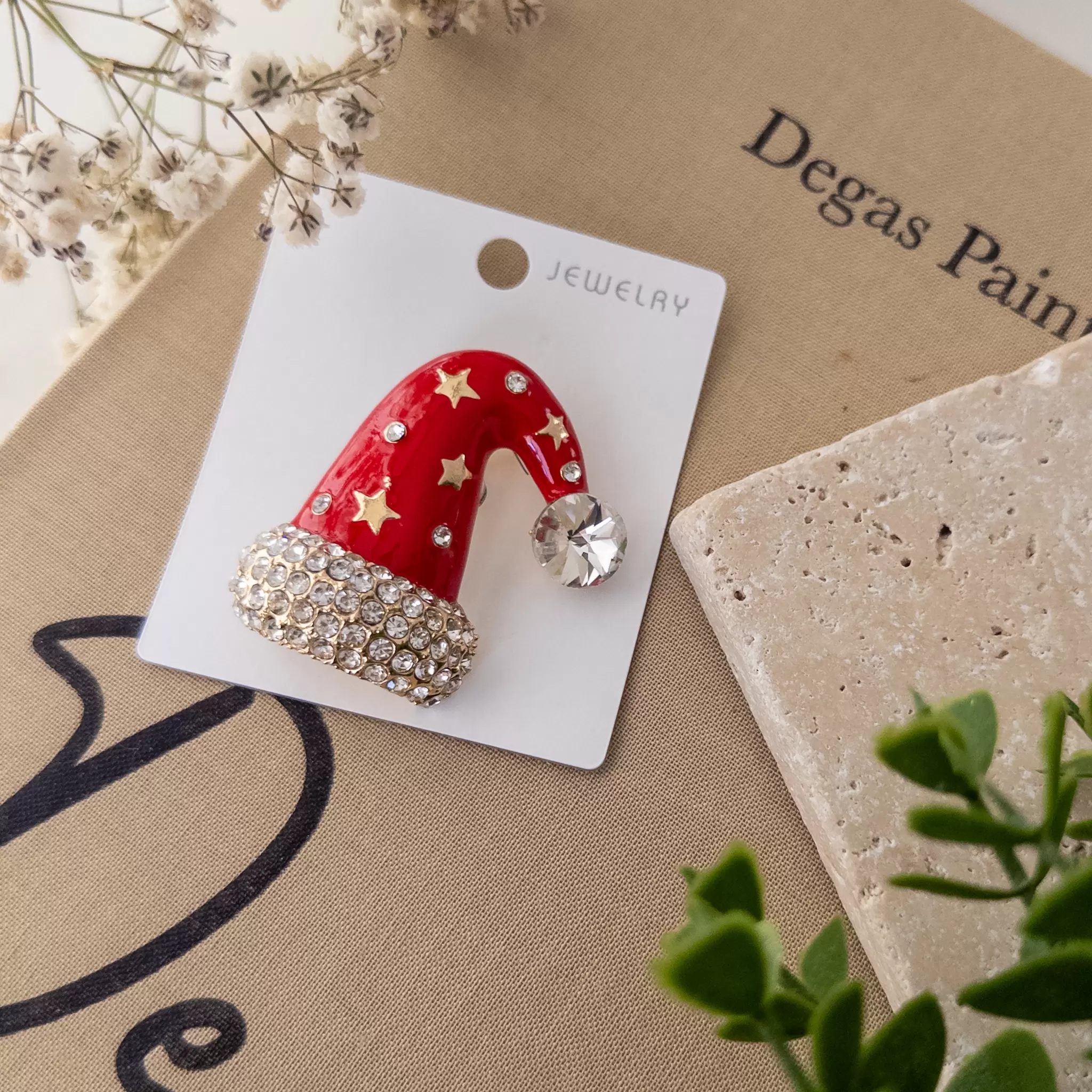 Yılbaşı Temalı Şapka Broş