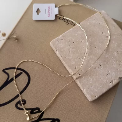 Xp Özel Seri 60cm Ezme İnce Plaka Kolye