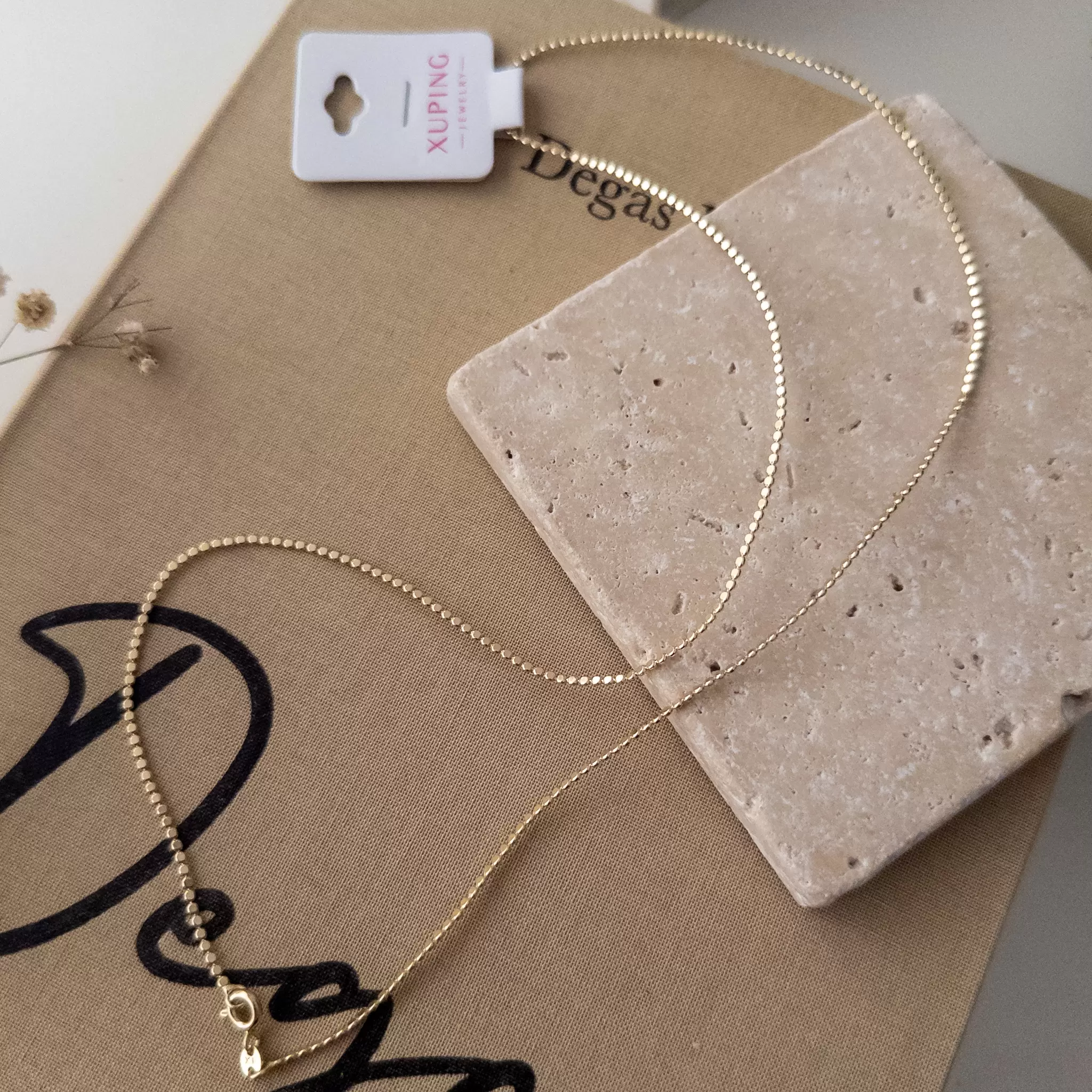 Xp Özel Seri 60cm Ezme İnce Plaka Kolye