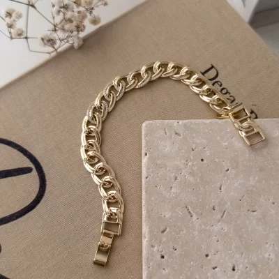 Xp Özel Seri Orta Kısım Zirkon Taş İşlemeli Samanyolu Zincir Bileklik