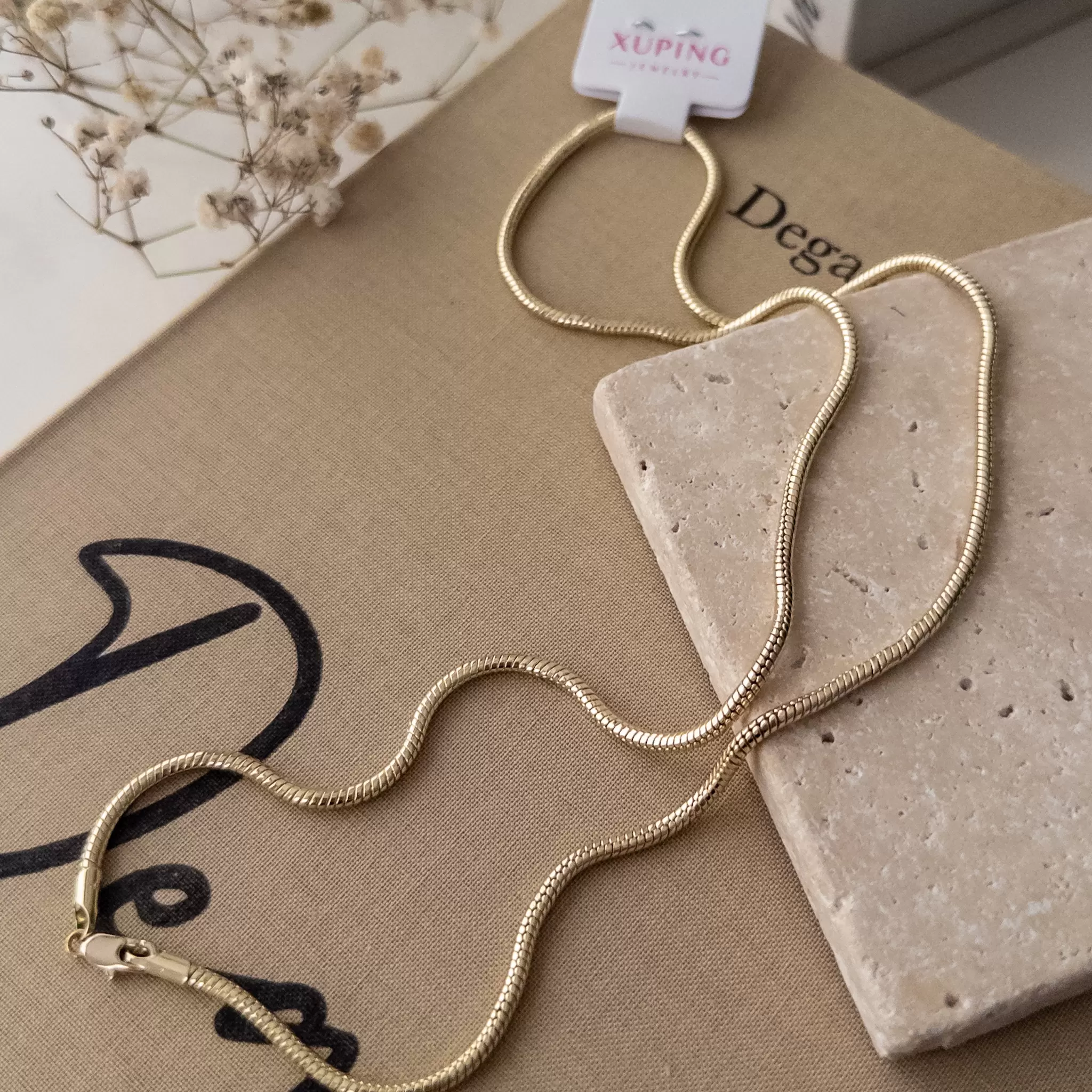 Xp Özel Seri Sprial Yılan Zincir 60cm Kolye