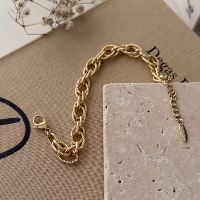 Xp Özel Seri Tırtıklı Halka Örgü Zincir Bileklik