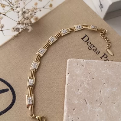 Xp Özel Seri Zirkon Taş İşlemeli Tasarım Bileklik