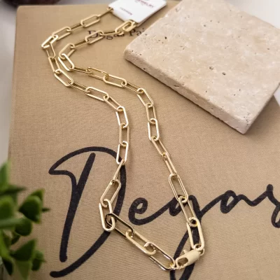 60cm Kalın Ataç Zincir Kolye