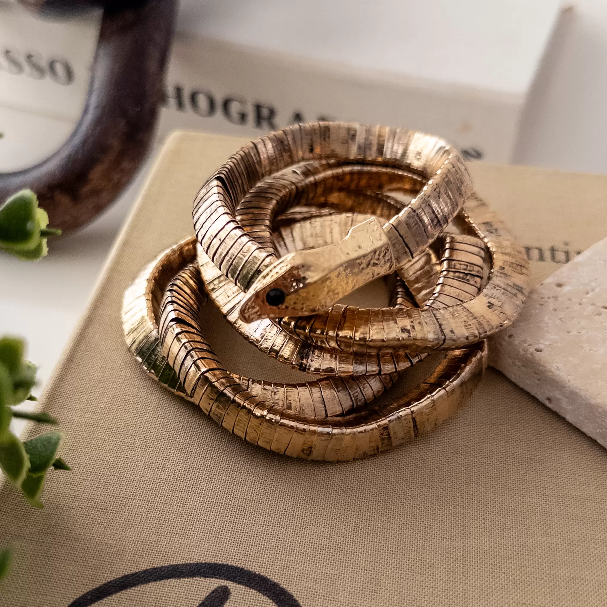 Eskitme Lastikli Tasarım Çoklu Yılan Bileklik