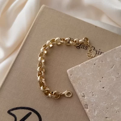Kalın Halka Zincir Bileklik