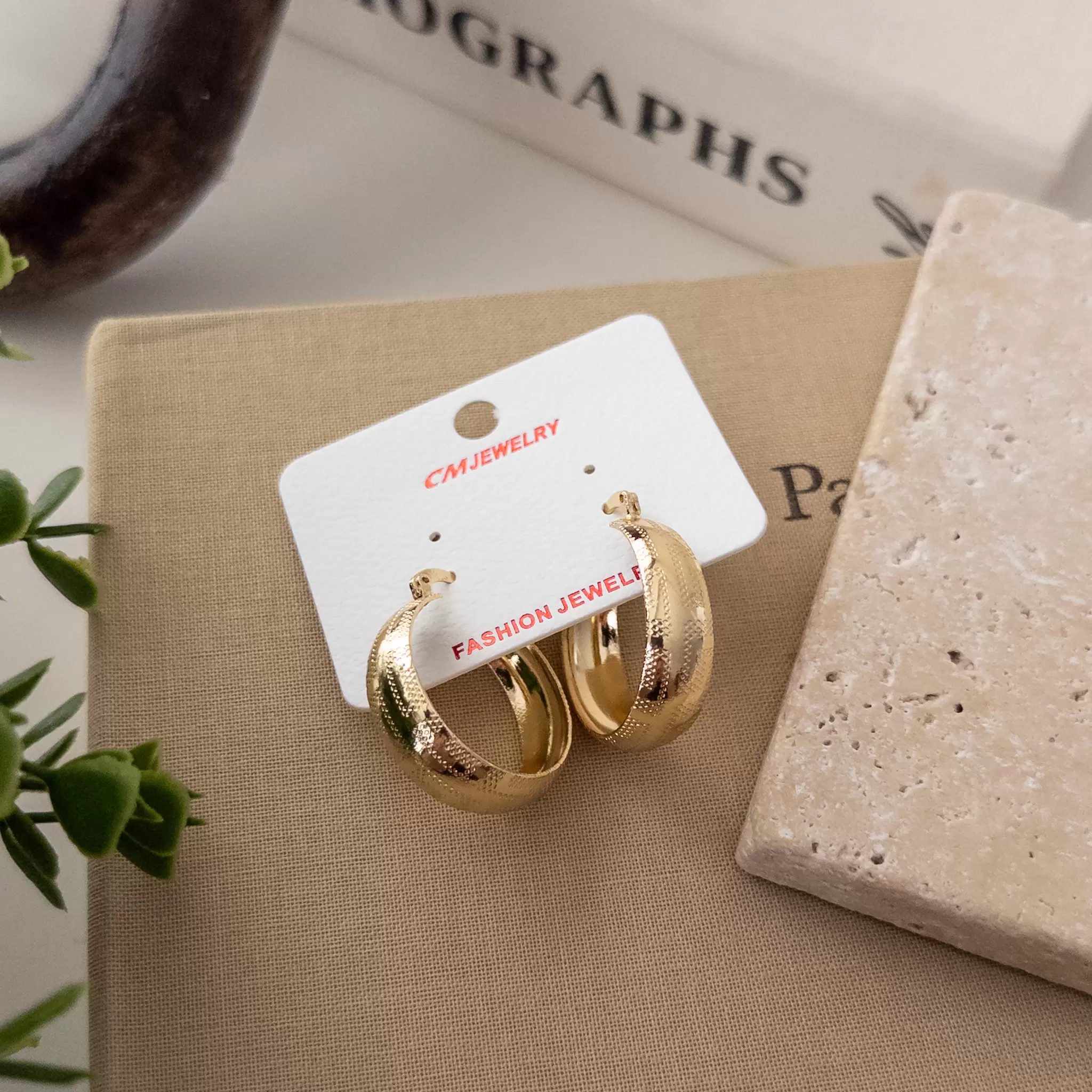 Lazer Kesim Enli Tombul Orta Boy Halka Küpe