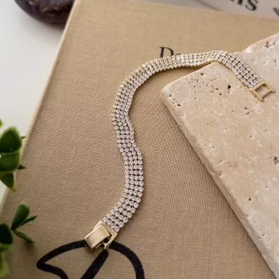 Özel Seri Çoklu Zirkon Taş Su Yolu Bileklik