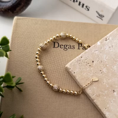 Özel Seri Gömme Zirkon Taşlı Top Bileklik