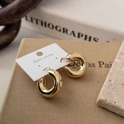 Plaka Tombul Halka Küpe