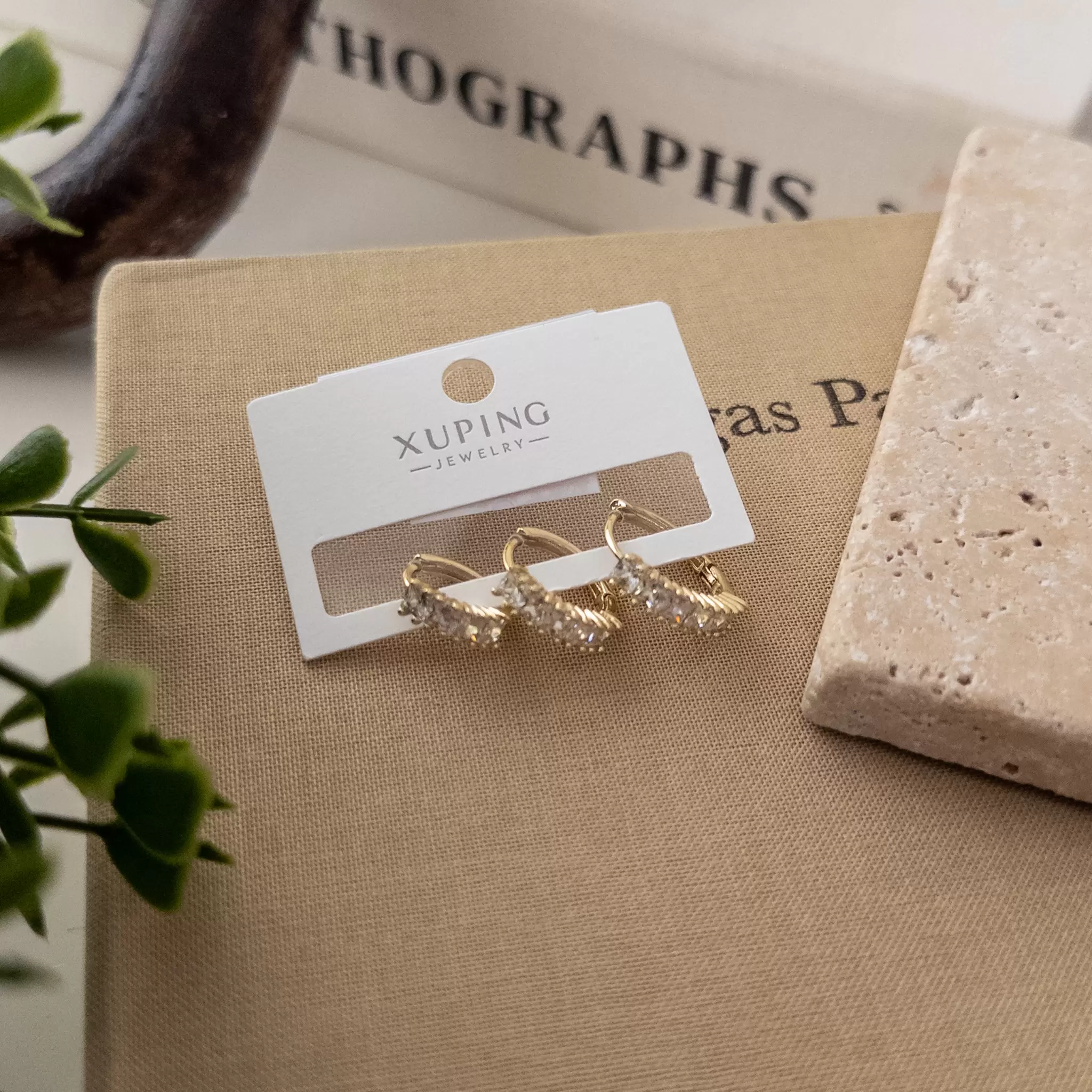 Xp Kare Zirkon Taşlı Üçlü Halka Kombin Set Küpe