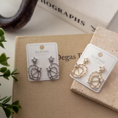 Xp Özel Seri Astroloji Temalı Sallantılı Tasarım Küpe