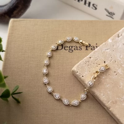 Xp Özel Seri Montürlü Zirkon Damlataş Su Yolu Bileklik