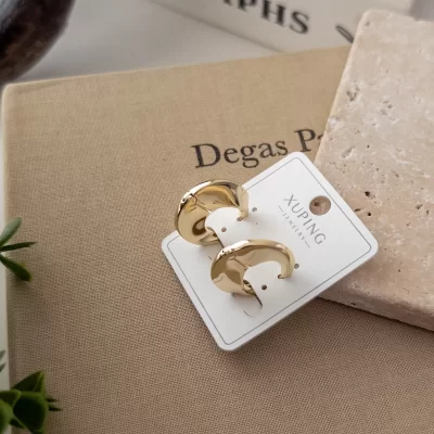 Xp Özel Seri Plaka Tasarım Halka Küpe