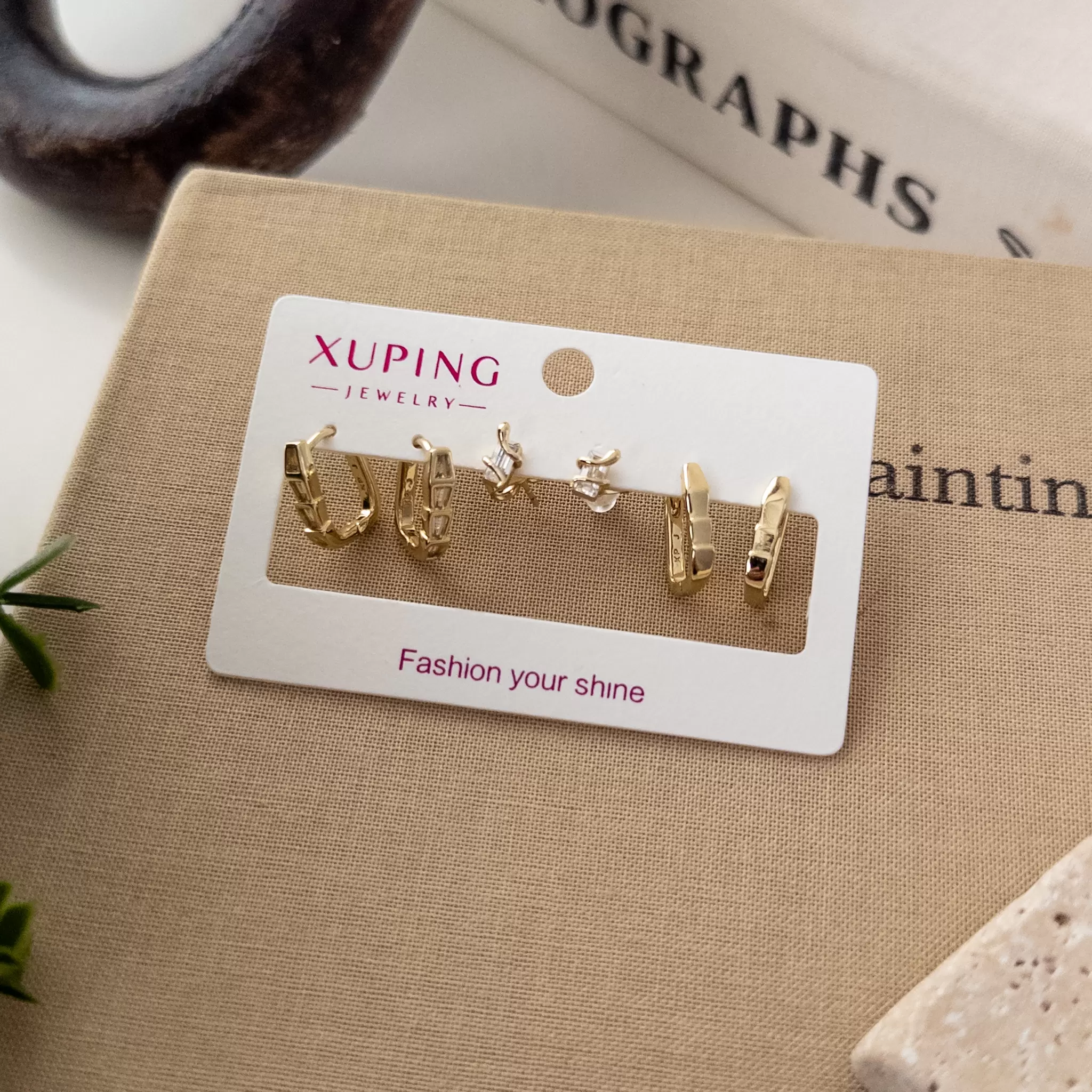 Xp Özel Seri Zirkon Taşlı Yılan Figürlü Altılı Kombin Set Küpe