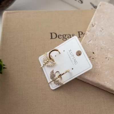 Xp Zirkon Taşlı Melek Sallantılı Halka Küpe