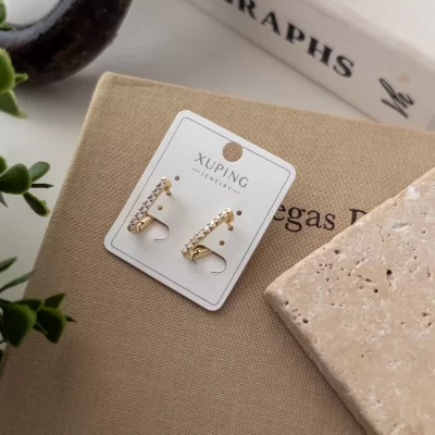 Xp Zirkon Taşlı Minimal Üçgen Küpe