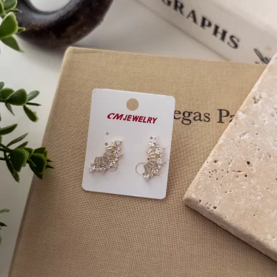 Zirkon Baget Taşlı Zarif Küpe