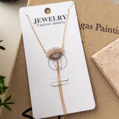 Zirkon Taşlı Göz Figürlü Tasarım Şahmeran